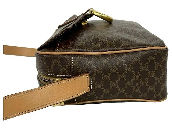Céline Sac à épaule Celine Vintage Macadam Blazon Triomphe Pattern Marron - vue 5