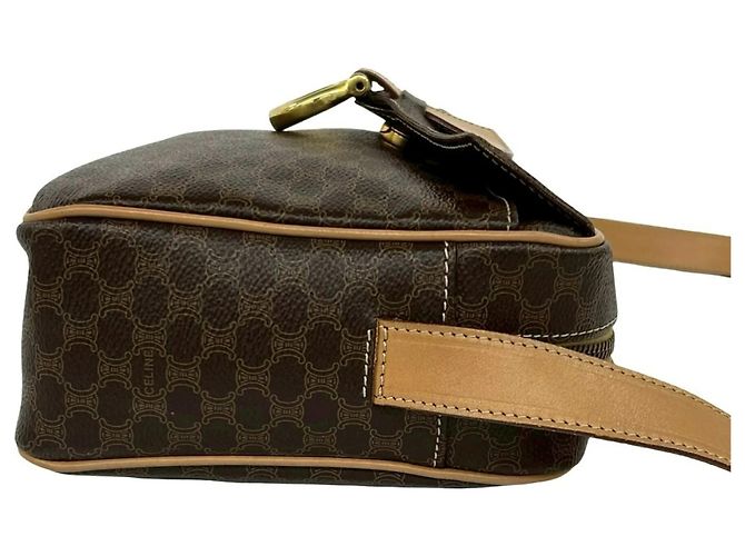 Céline Sac à épaule Celine Vintage Macadam Blazon Triomphe Pattern Marron - vue 6
