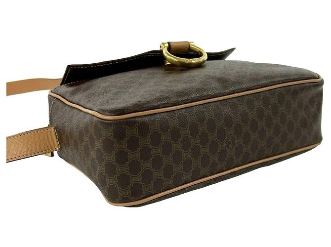 Céline Sac à épaule Celine Vintage Macadam Blazon Triomphe Pattern Marron - vue 7