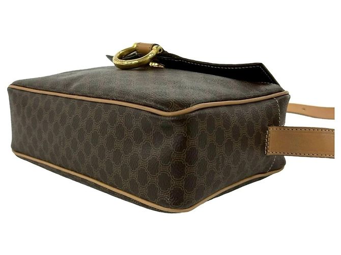 Céline Sac à épaule Celine Vintage Macadam Blazon Triomphe Pattern Marron - vue 8