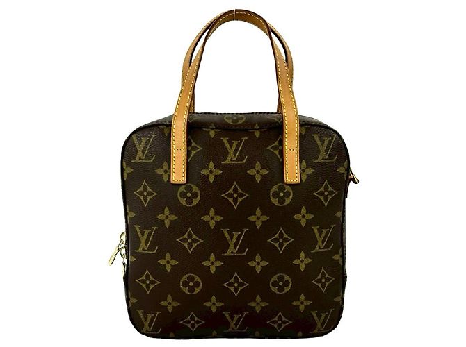Vintage Spontini Monogram Schultertasche von Louis Vuitton Braun - Ansicht 3