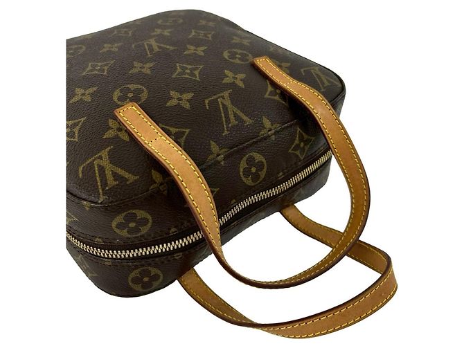 Vintage Spontini Monogram Schultertasche von Louis Vuitton Braun - Ansicht 4