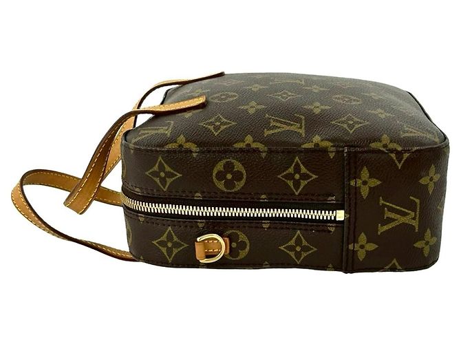 Vintage Spontini Monogram Schultertasche von Louis Vuitton Braun - Ansicht 5