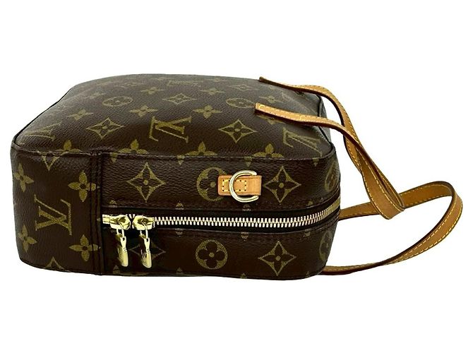 Vintage Spontini Monogram Schultertasche von Louis Vuitton Braun - Ansicht 6
