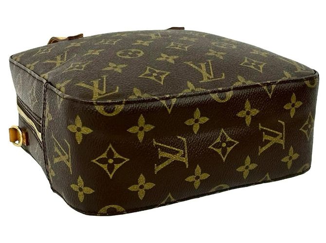 Vintage Spontini Monogram Schultertasche von Louis Vuitton Braun - Ansicht 7