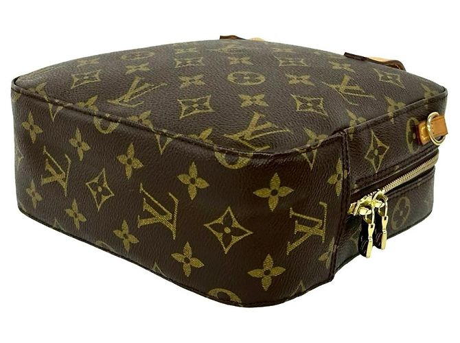 Vintage Spontini Monogram Schultertasche von Louis Vuitton Braun - Ansicht 8