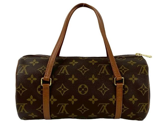 Borsa a mano in pelle Monogram Papillon 26 di Louis Vuitton Marrone - vista 3