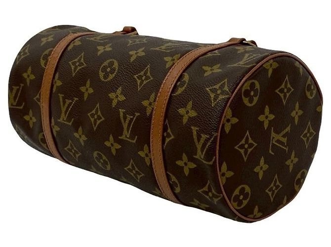 Borsa a mano in pelle Monogram Papillon 26 di Louis Vuitton Marrone - vista 8