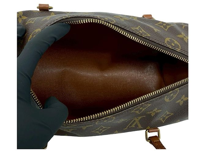Borsa a mano in pelle Monogram Papillon 26 di Louis Vuitton Marrone - vista 9