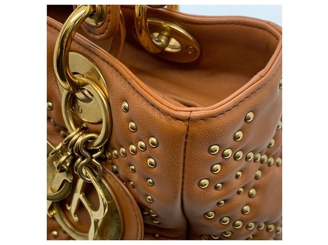 Dior Duchess Schultertasche aus Leder Karamell - Ansicht 5