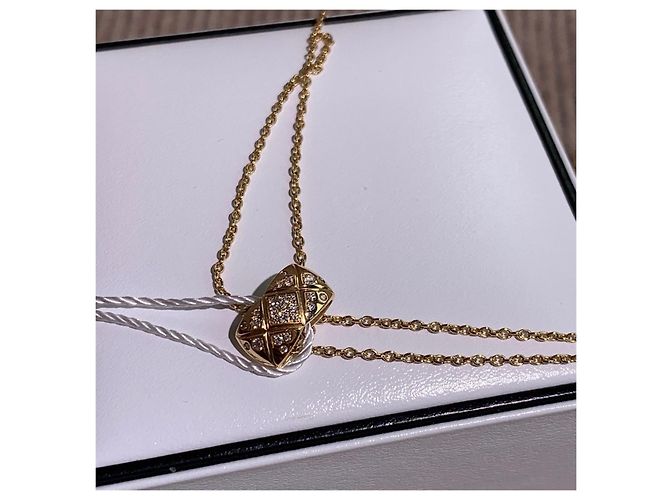 Collana Chanel Coco Crush Diamanti Oro Opaco D'oro - vista 2