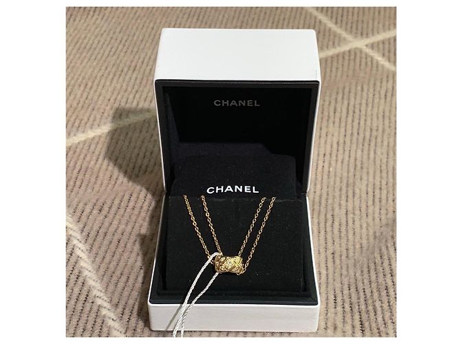 Collana Chanel Coco Crush Diamanti Oro Opaco D'oro - vista 3