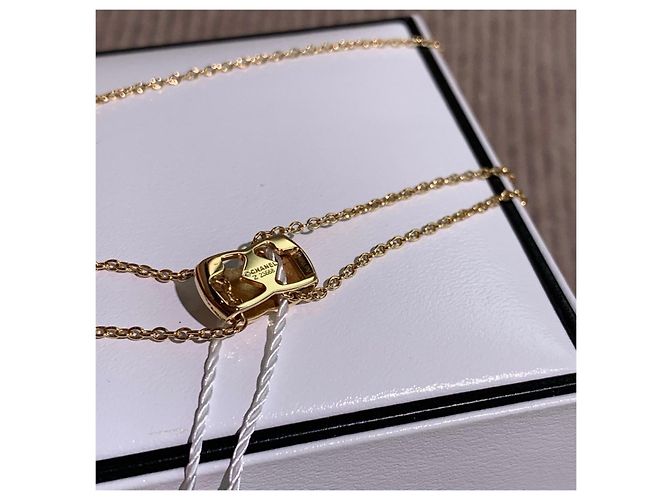 Collana Chanel Coco Crush Diamanti Oro Opaco D'oro - vista 4