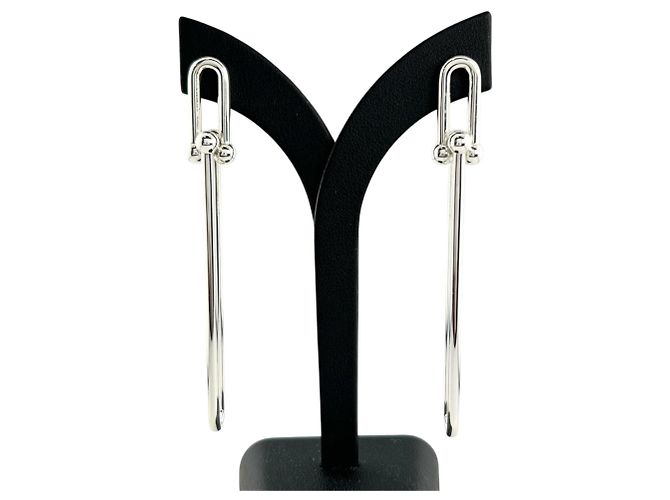 Tiffany & Co Orecchini Doppio Lungo Link Tiffany HardWear Argento - vista 2
