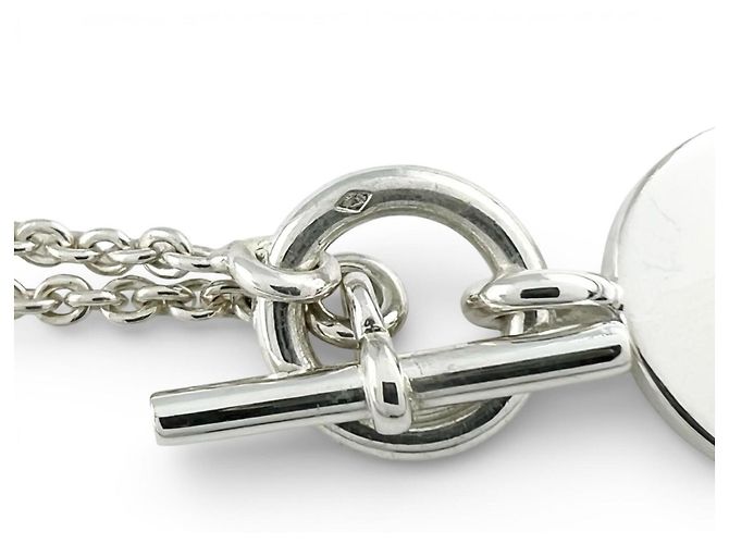 Collana Pendente Amulette Sellier Ex-Libris di Hermès Argento - vista 6