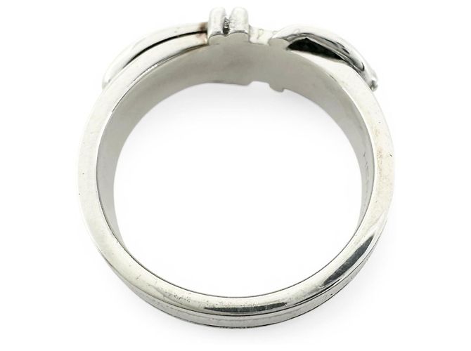 Hermès HERMES Vintage Gürtelring Silber - Ansicht 3