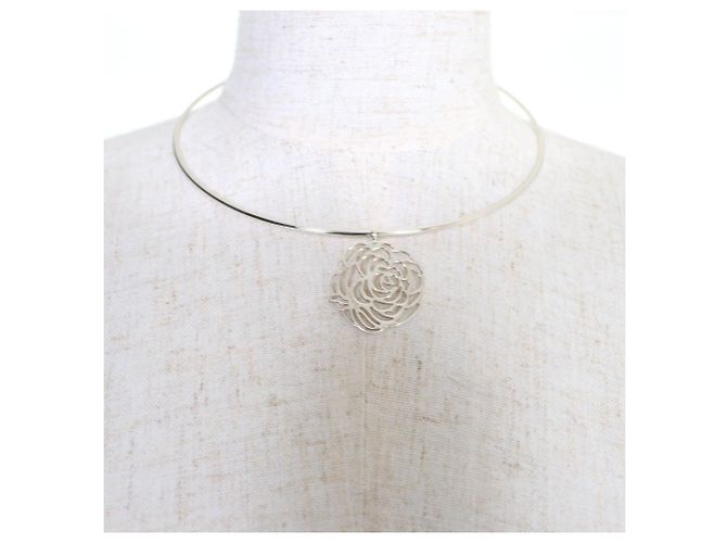 Collana Choker Logo Camelia 925 di Chanel Argento - vista 3