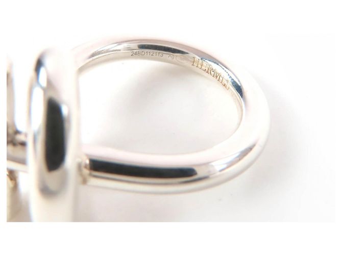 925er Bandring Hermès Echappé MM Silber - Ansicht 7