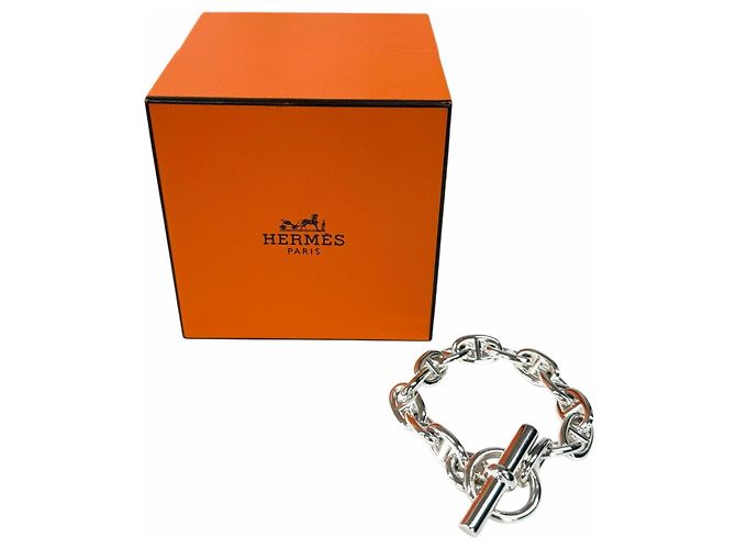 Hermès Pulsera Charm Chaine d'Ancre MM Hermes Plata - vista 2