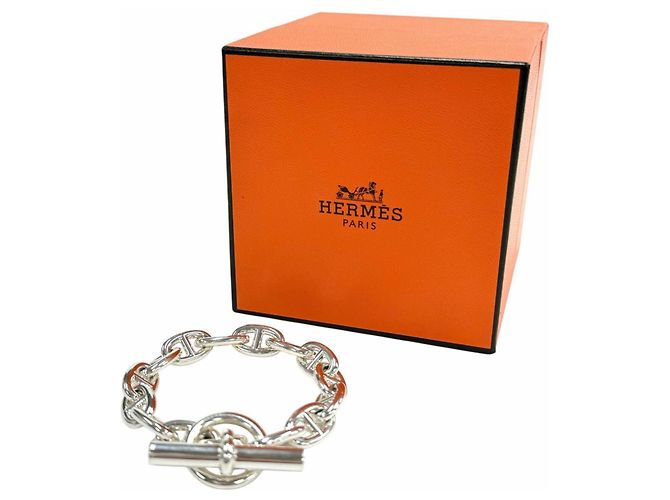 Hermès Bracciale Charm Chaine d'Ancre MM Hermes Argento - vista 2