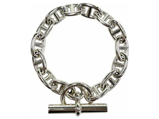 Hermès Bracciale Charm Chaine d'Ancre MM Hermes Argento - vista 3