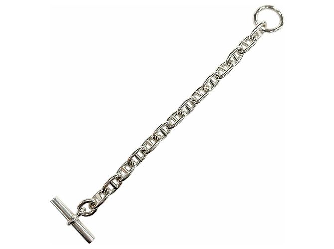 Hermès Bracciale Charm Chaine d'Ancre MM Hermes Argento - vista 4