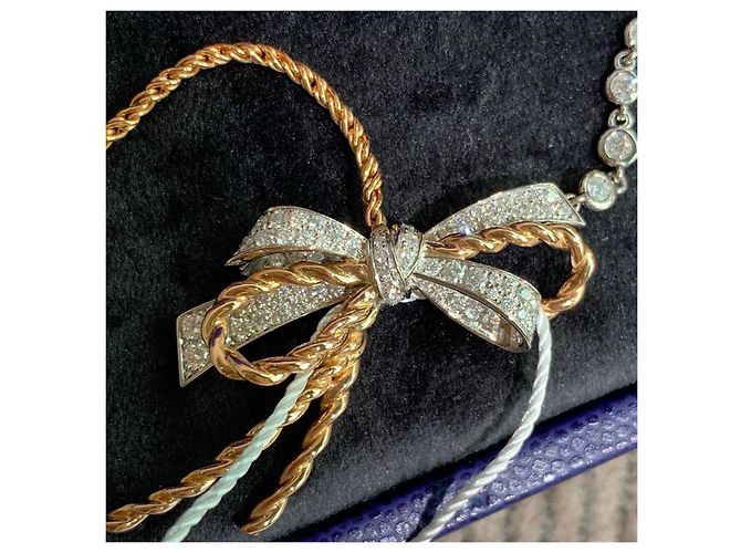 Chaumet Collana Farfalla in Diamanti Perlati Insolence Oro Rosa D'oro - vista 3
