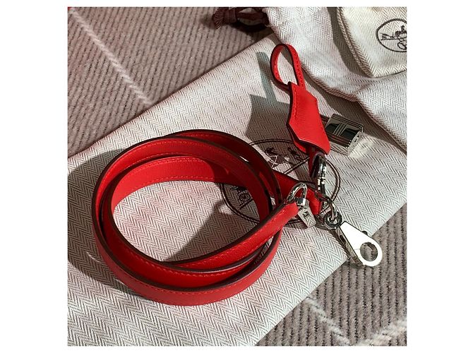 Hermès Hermes Kelly 25 Swift Leather Red Silver Clasp - view 5