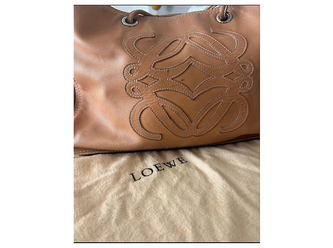 Borsa Loewe in pelle marrone - vista 3