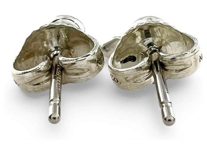 Tiffany & Co. Open Heart Diamant Ohrringe Silber - Ansicht 6