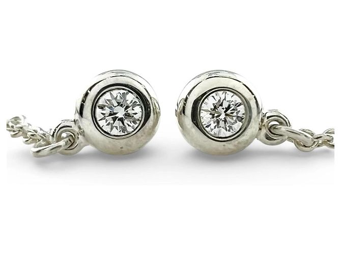 Tiffany & Co. Open Heart Diamant Ohrringe Silber - Ansicht 7