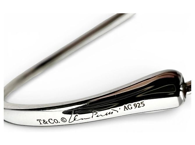 Orecchini a cerchio Open Heart di Elsa Peretti di Tiffany & Co. Argento - vista 6