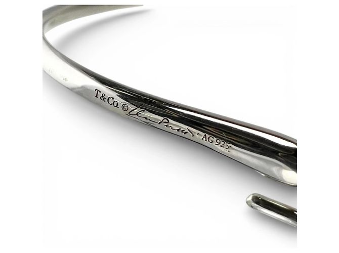 Orecchini a cerchio Open Heart di Elsa Peretti di Tiffany & Co. Argento - vista 6