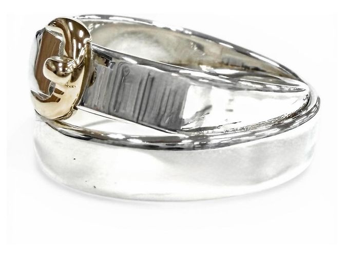 Ring Hermès Anillo Doble True HERMES Plata Dorado - vista 2