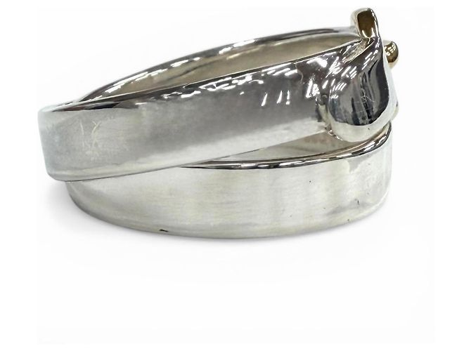 Ring Hermès Anillo Doble True HERMES Plata Dorado - vista 4