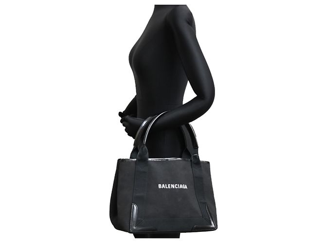 Bolsa Tote Pequena Cabas Balenciaga Preto - vista 9