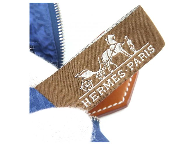 Bolso de Seda Wousse de Voyage PM de Hermès Azul - vista 9