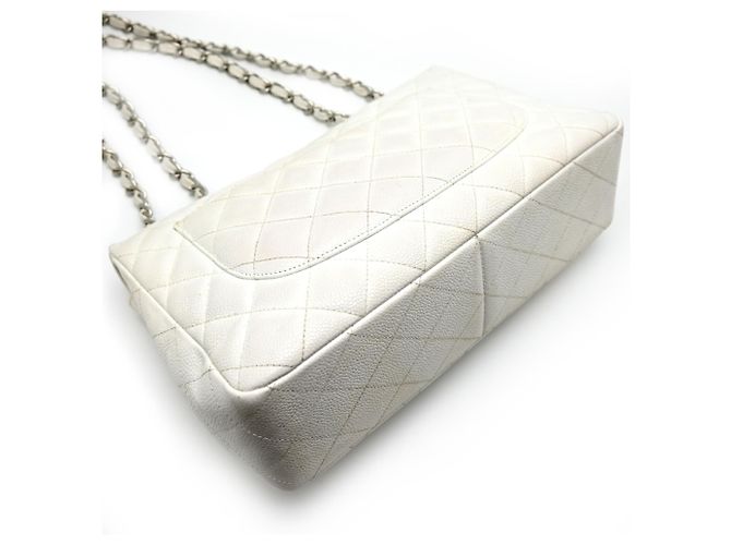 Borsa a Spalla Chanel Matelassé 30 con Catena Bianco - vista 4