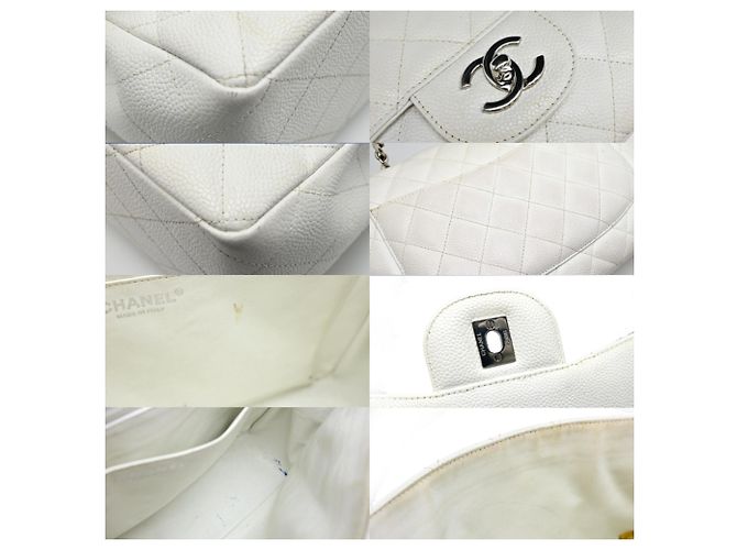 Borsa a Spalla Chanel Matelassé 30 con Catena Bianco - vista 7