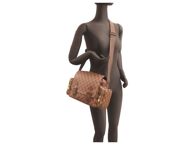 Borsa a Spalla Reporter Melville Louis Vuitton Marrone - vista 8