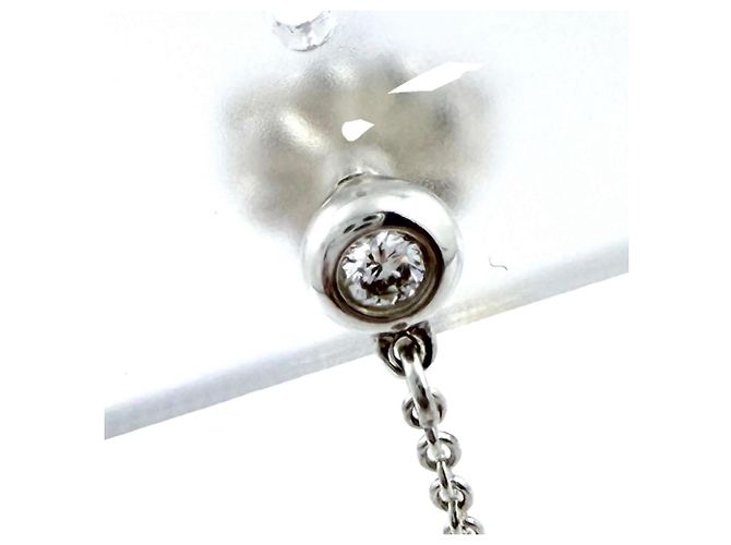Tiffany & Co. Elsa Peretti By the Yard Silberohrringe mit Diamant - Ansicht 5