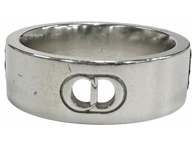 Christian Dior Anello in argento AG925 Cannage Dior Homme Nero - vista 4