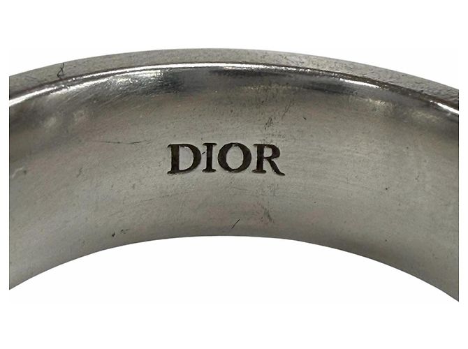 Christian Dior Anello in argento AG925 Cannage Dior Homme Nero - vista 6