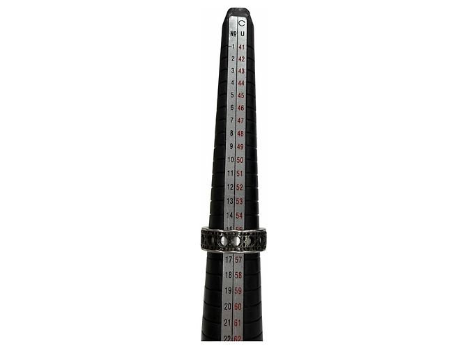 Christian Dior Anello in argento AG925 Cannage Dior Homme Nero - vista 8