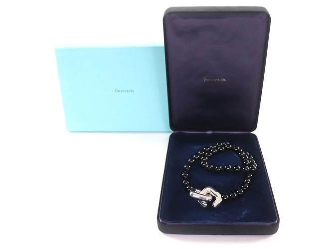 Tiffany & Co Collana Tiffany Vintage in Onice 925 - vista 2