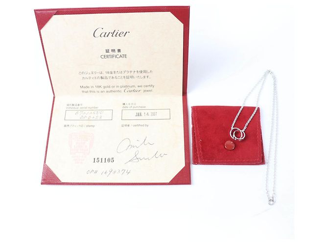 Collana Love Cartier in Oro Bianco - vista 2