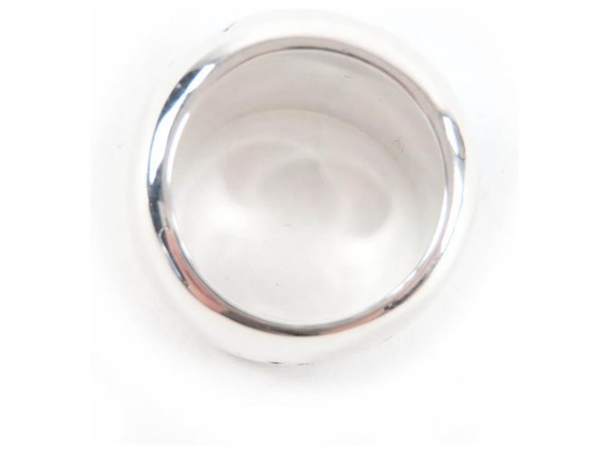 Chanel Vintage 925 Logo Design Bandring Silber - Ansicht 4