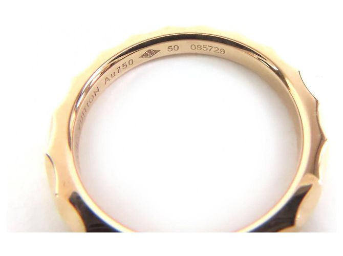 Anel Aliança Monograma Infini em Ouro Rosa Louis Vuitton Dourado - vista 7