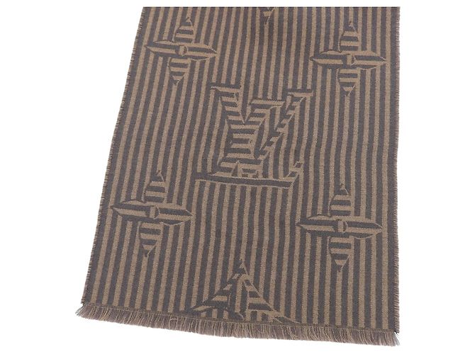 Sciarpa con frange Louis Vuitton Modello 2022 Marrone - vista 5