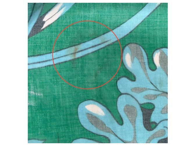 Stola in cotone vintage Hermès Jungle Love Multicolore - vista 11